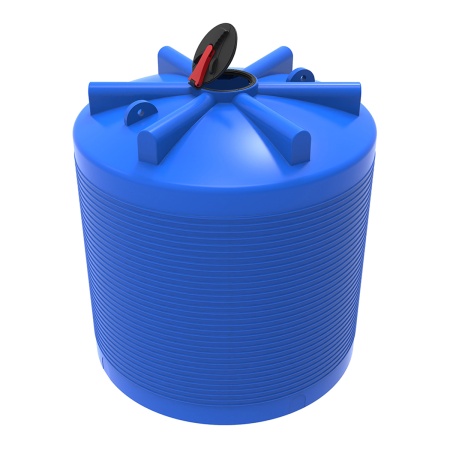 Емкость пластиковая для воды ЭВЛ 7500 л с откидной крышкой синяя