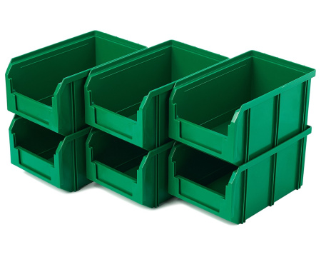 Пластиковый ящик V-2-К6-зеленый
