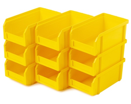 Пластиковый ящик V-1-К9-желтый