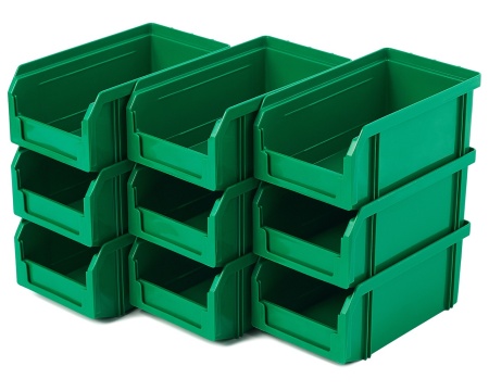 Пластиковый ящик V-1-К9-зеленый
