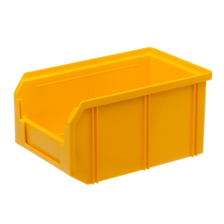 Пластиковый ящик V-2 234х149х120 мм, желтый