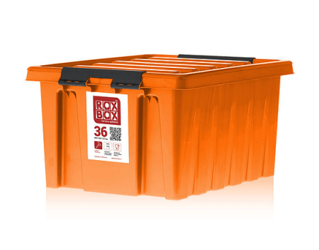 Контейнер Rox Box 36 л. 500х390х255 мм оранжевый