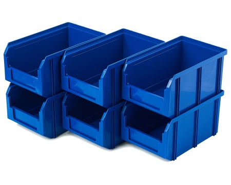 Пластиковый ящик V-2-К6-синий