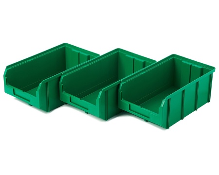 Пластиковый ящик V-3-К3-зеленый