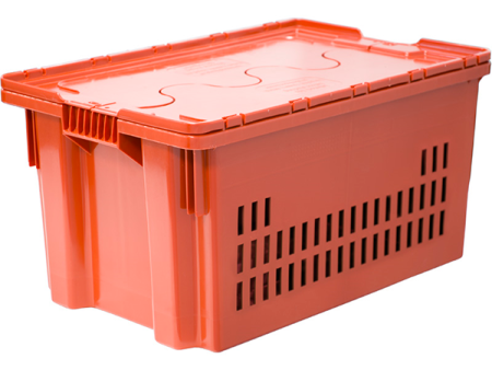 Ящик Safe PRO 300 мороз. (перф. стенки) 600х400х315 мм, оранжевый